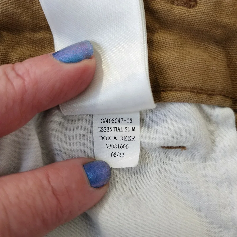 Old Navy Men's Slim Built In Flex‎ 34 Khaki Pants Preppy Inseam 29